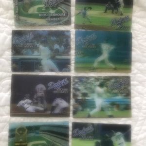 Los Angeles Dodgers Rare 3-D Flip Motion Card Set